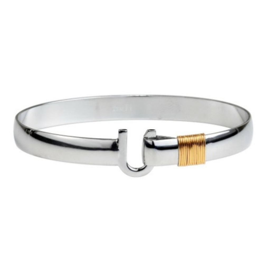 Cardow His & Hers St. Thomas Cruzan Titanium Hook Bracelets (Set of 2)